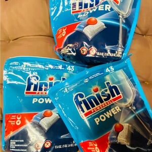 3-Finish Powerball Dishwasher Detergent Tabs